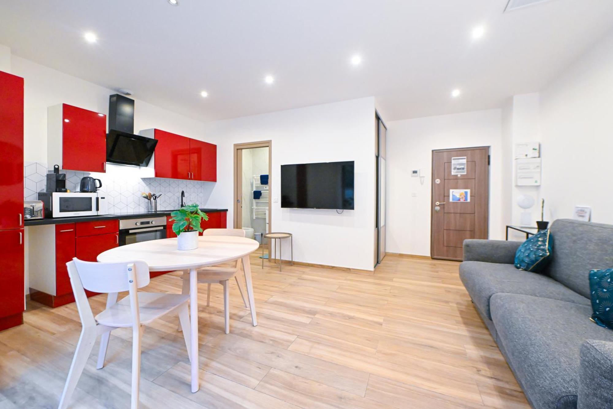Beau Studio Cozy Centre Ville Et Plages Avec Terrasse N3 Nice Exterior foto